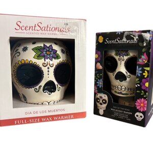 Scentsationals Day of The Dead/Sugar skull Wax Melters.  Halloween. Set of 2!